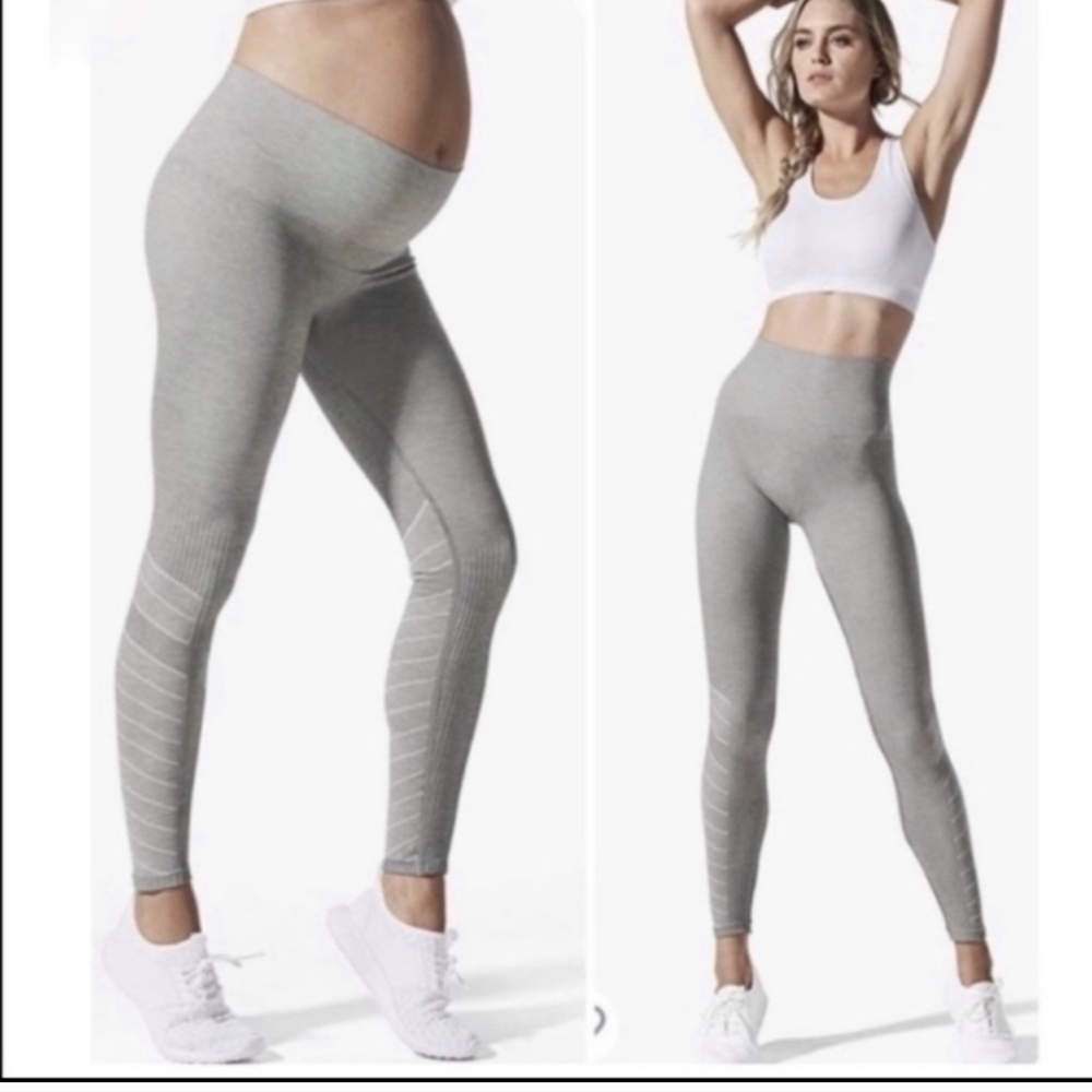 Blanqi sport support hipster contour ‎ leggings gray size sm